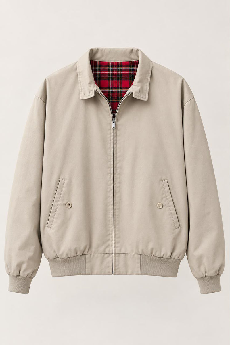 Beige Harrington Jacket, Large