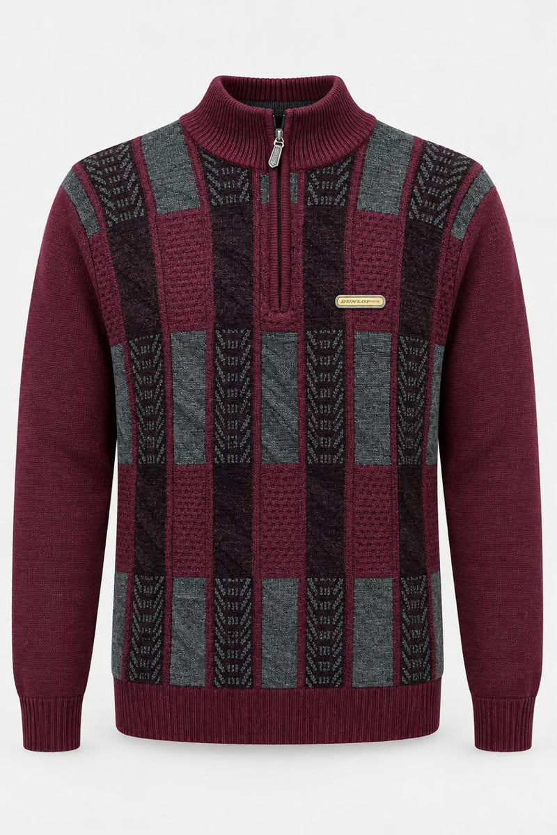 Dunlop Quarter Zip Sweater, Medium