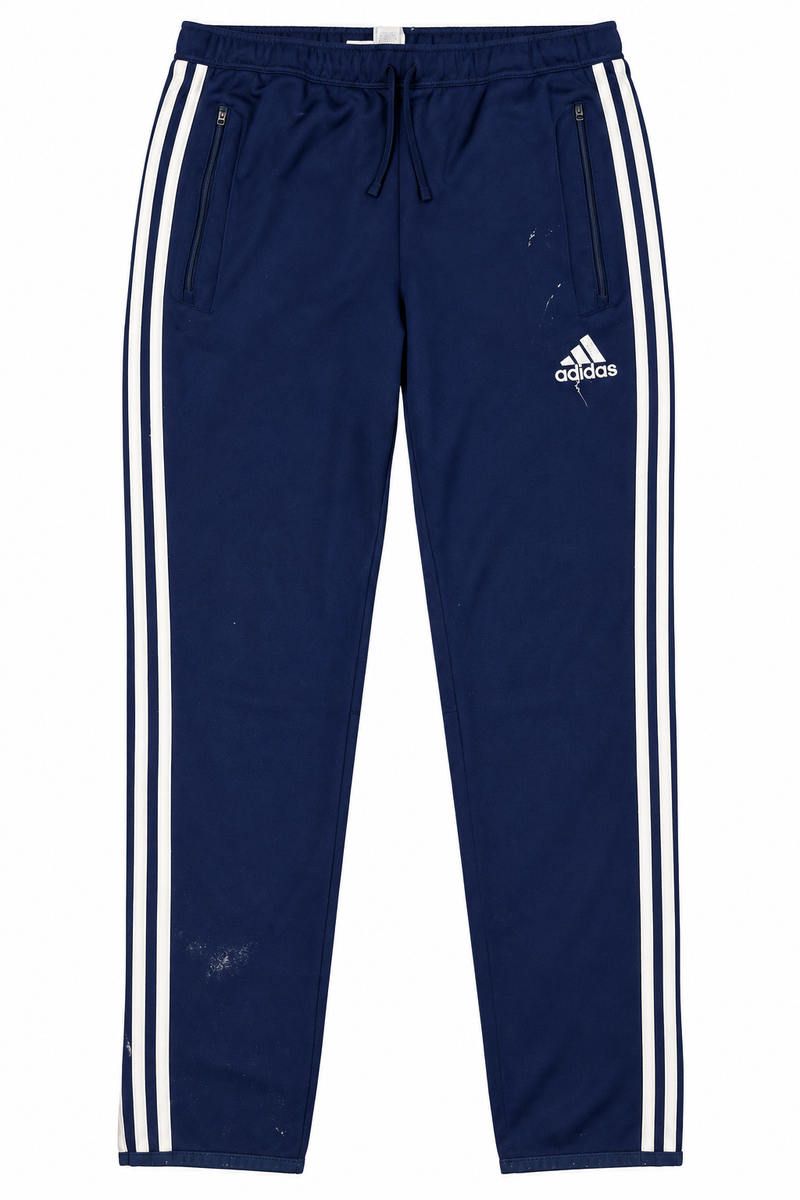 Adidas Navy Climacool Stripe Track Trousers | Medium