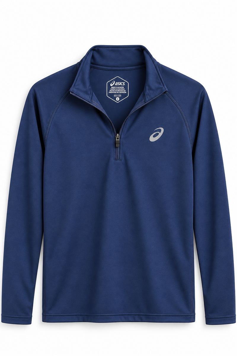 ASICS Blue Quarter Zip, Medium