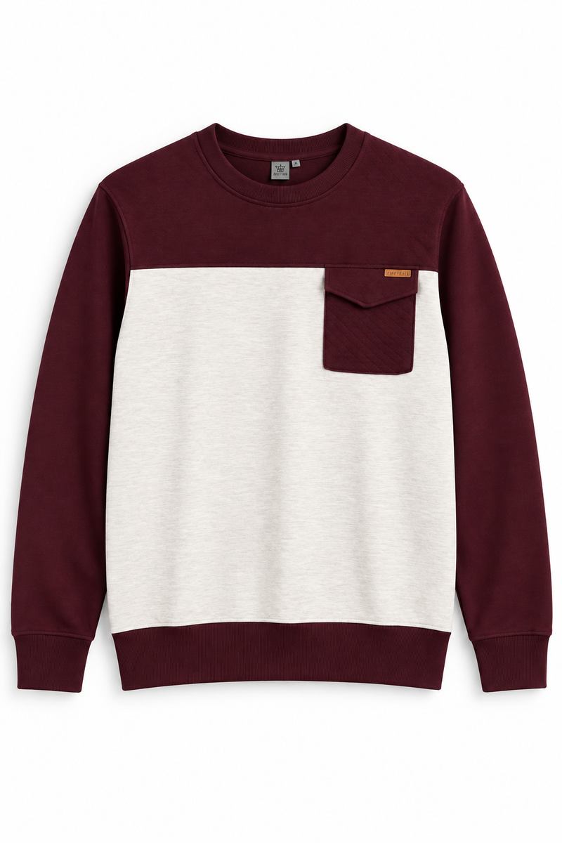 Firetrap Burgundy Sweatshirt, Medium