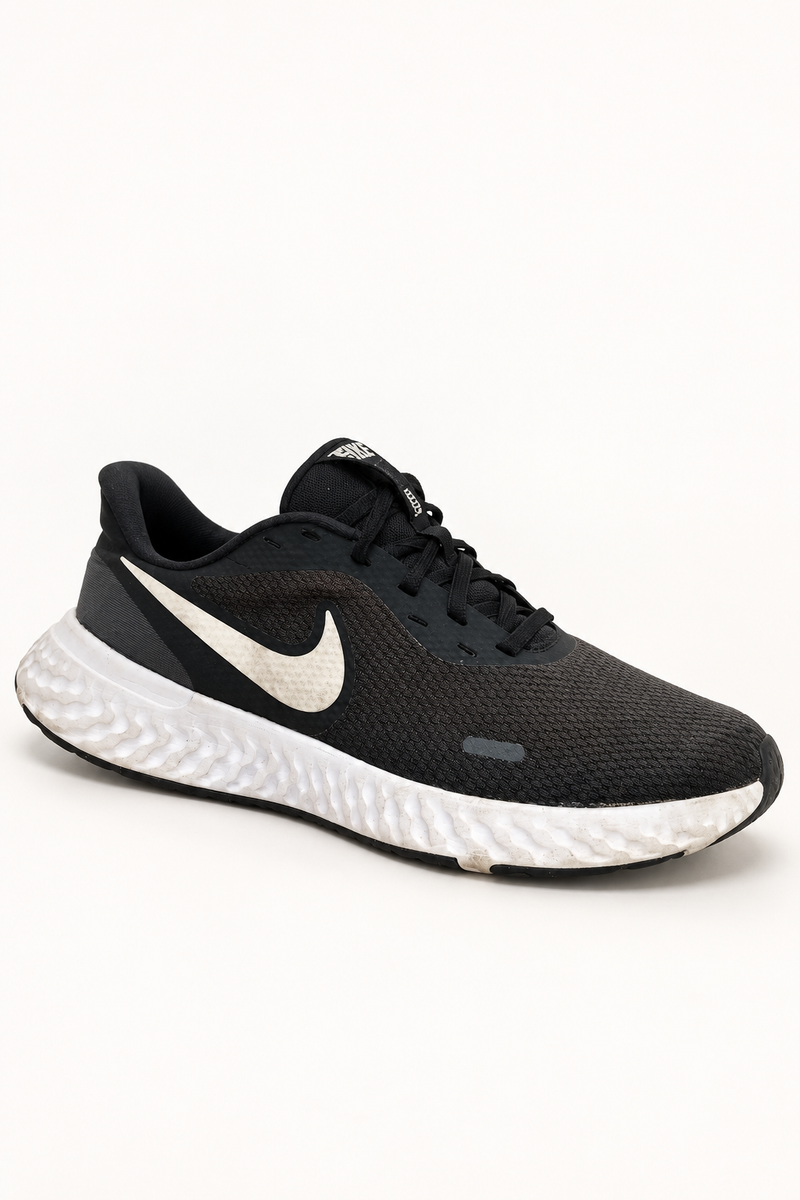 Nike Black Mesh Running Shoes, UK 7.5