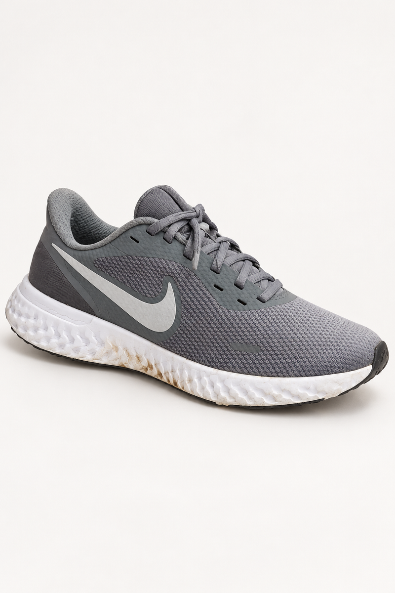 Nike Grey Mesh Running Shoes, UK 9