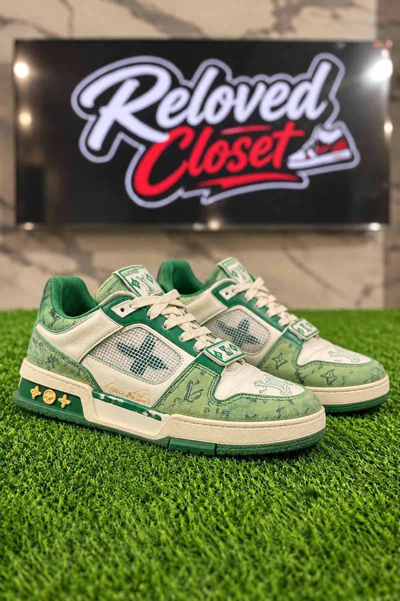 Louis Vuitton Green Sneakers, UK 9