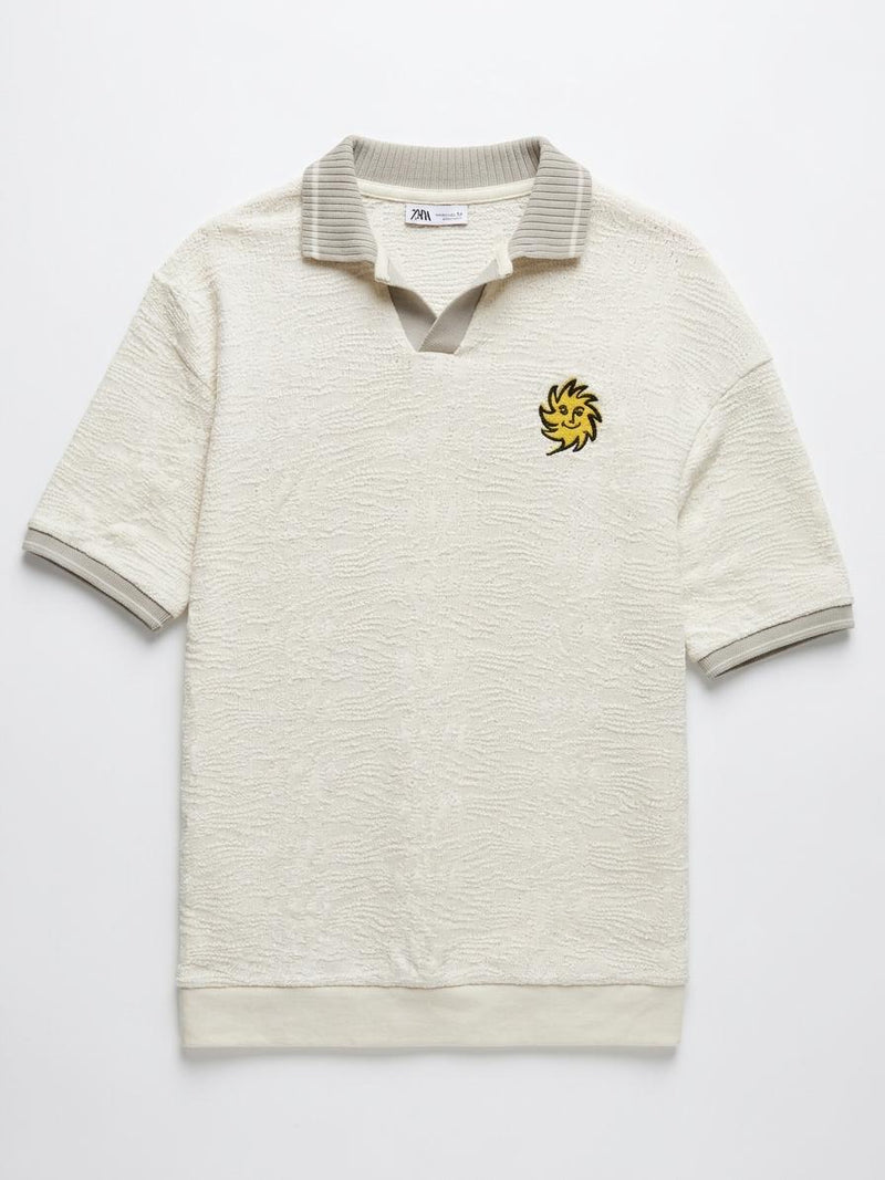 Zara Embroidered Polo, Large