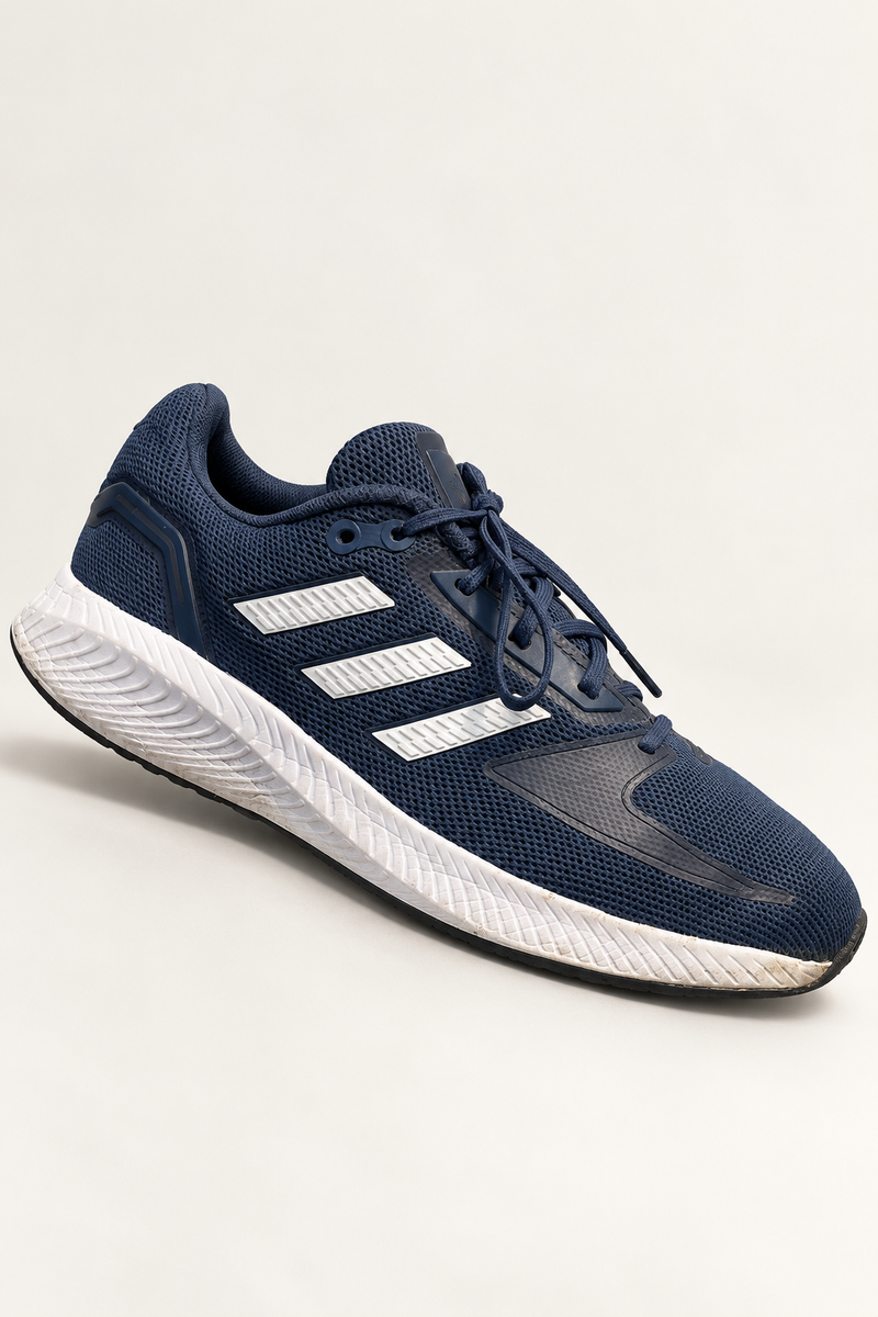 Adidas Navy & White Sneakers – UK 9.5