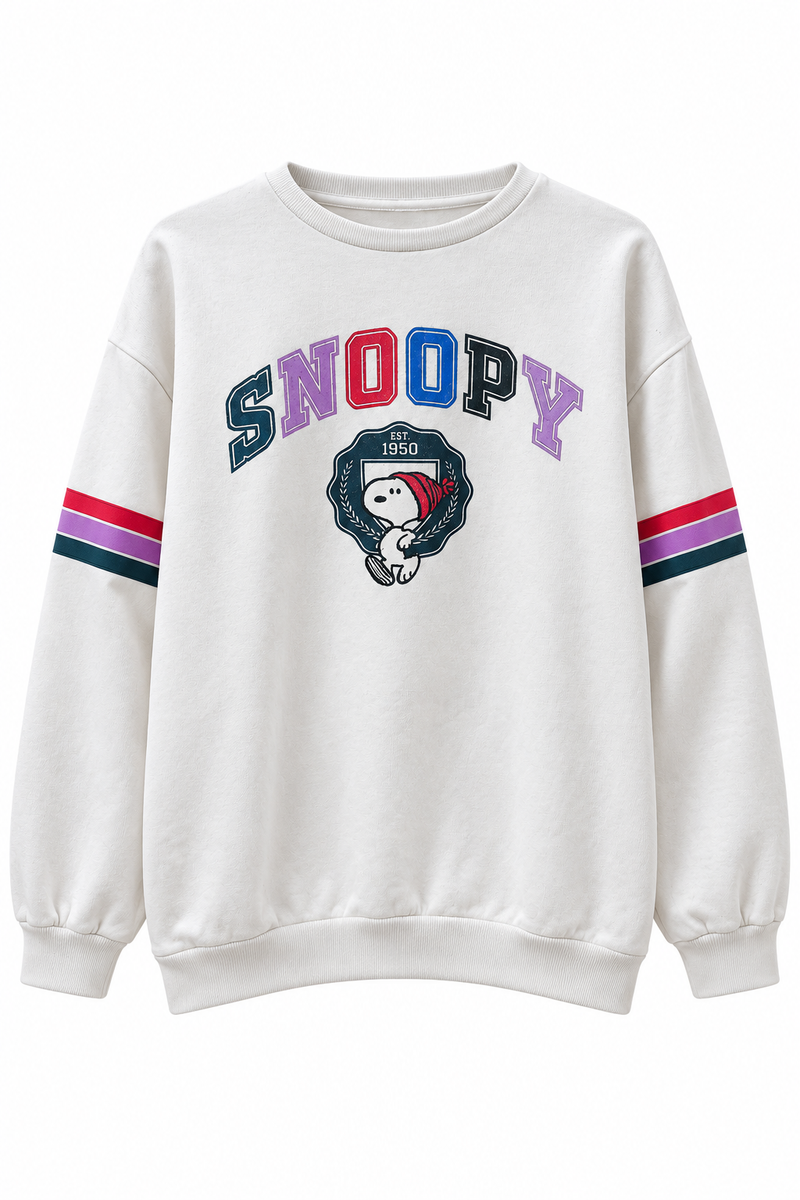 Primark White Snoopy Graphic Sweatshirt | Kids 10–11 Years
