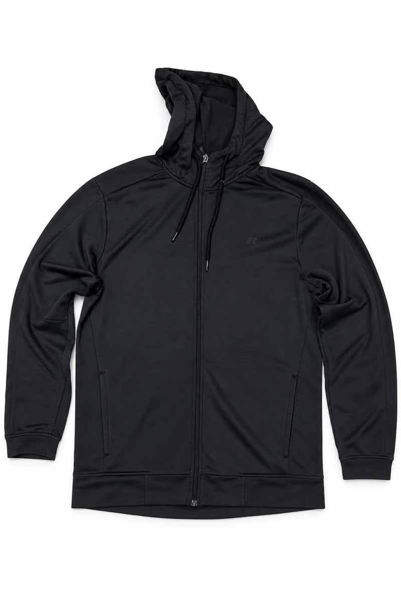 Russell Zip-Up Hoodie Black, Extra Large