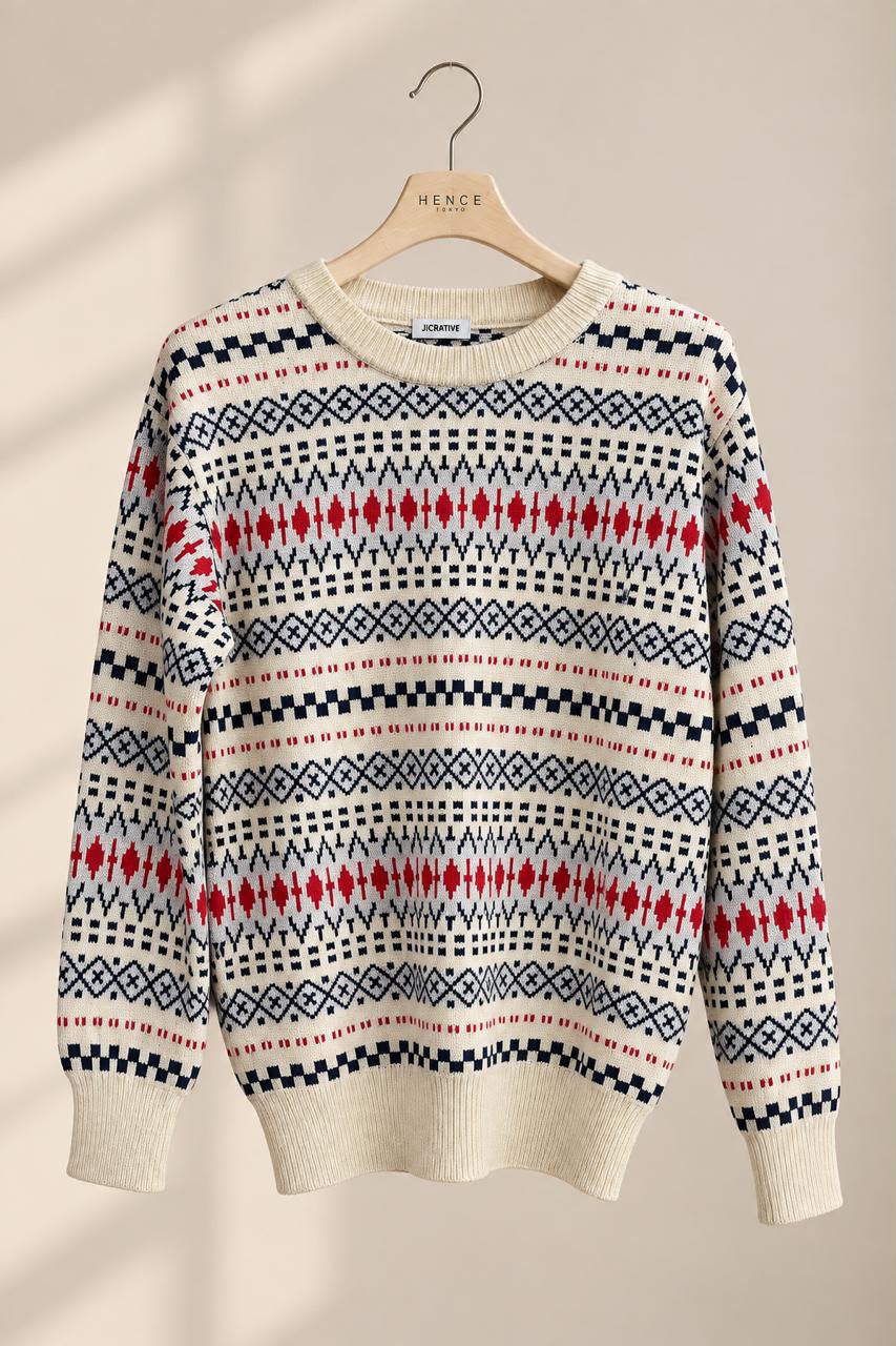 Jicrative Fair Isle Sweater, Medium