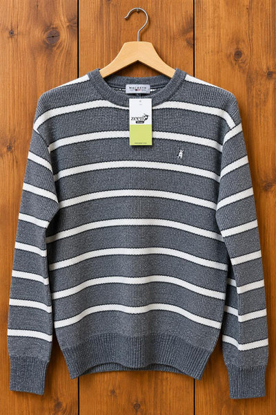 Macbeth Striped Sweater, Medium
