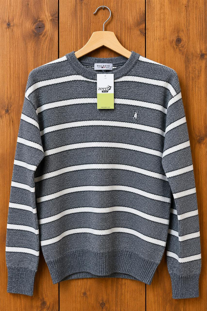 Macbeth Striped Sweater, Medium