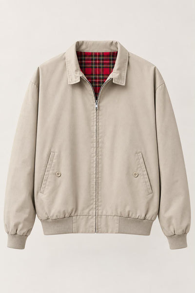 Beige Harrington Jacket, Large