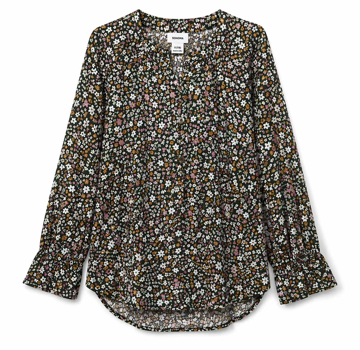 SONOMA Girls Floral Blouse