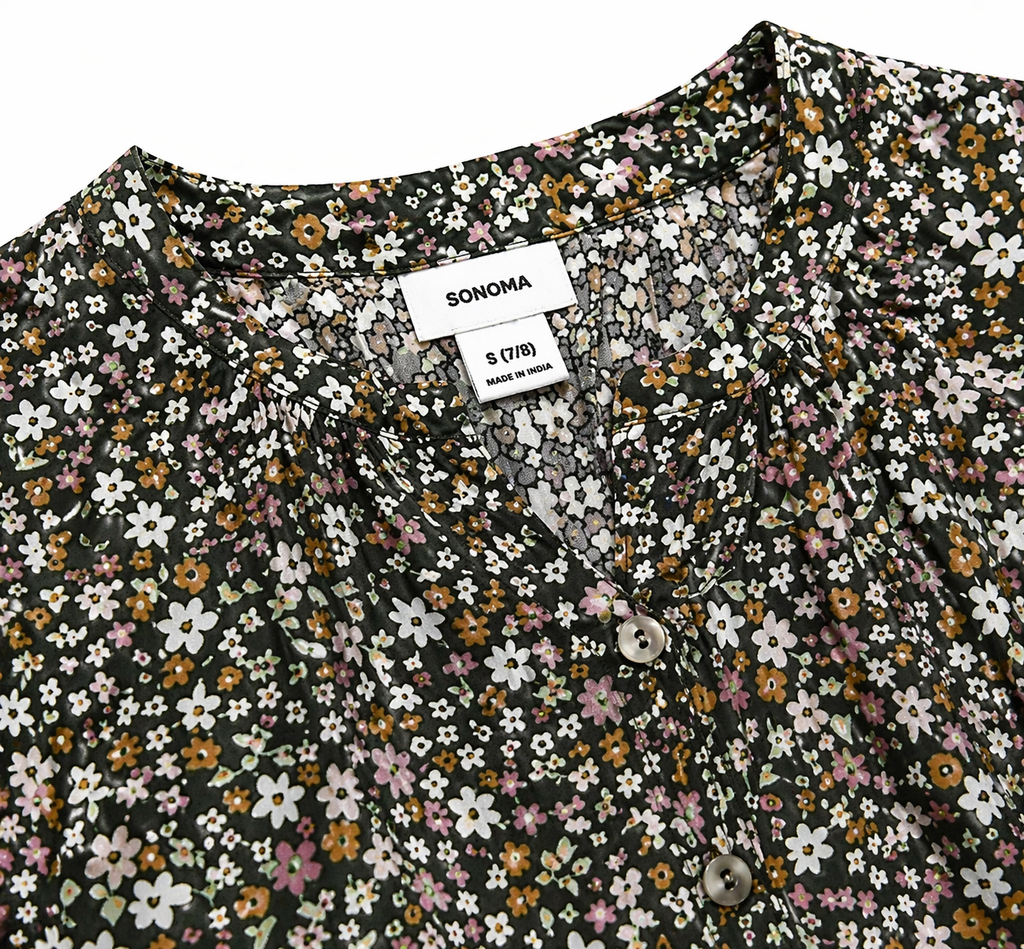 SONOMA Girls Floral Blouse
