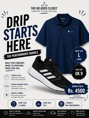 Adidas Running Shoes + Sports Polo Bundle