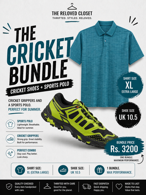 Cricket Shoes + Sports Polo Bundle