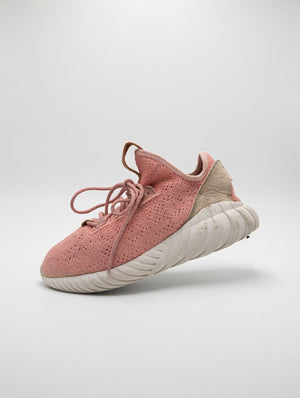 Adidas Pink Knit Running Shoes