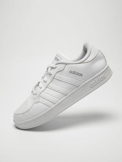 Adidas White Leather Sneakers, UK 6