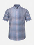 Atlantic Bay Men's Short Sleeve Plaid Button Down