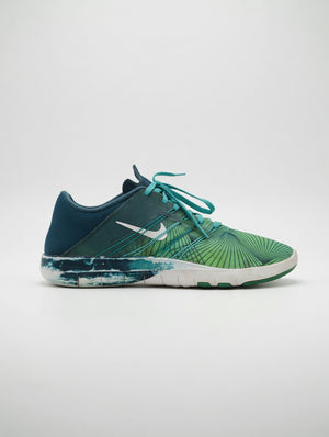 Nike Free Green & Blue Running Shoes