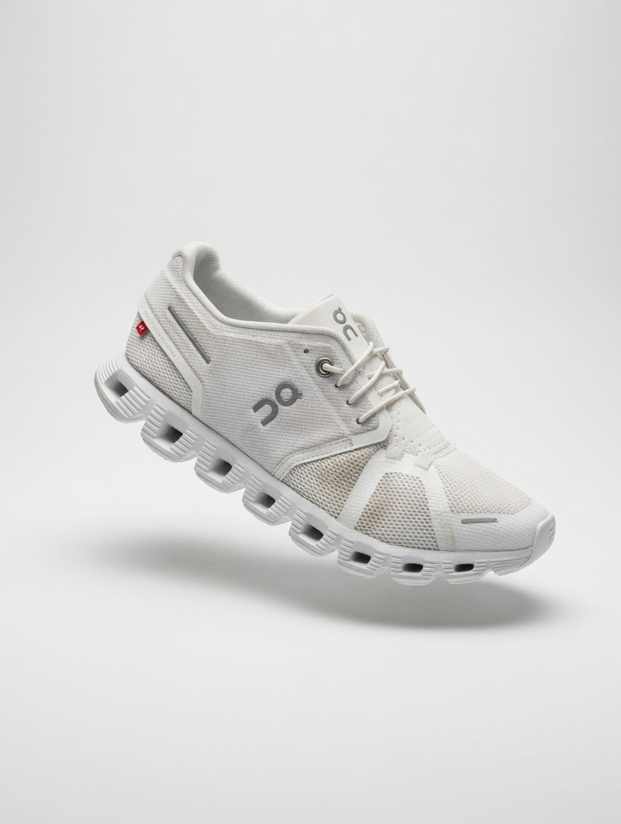 On Cloud White Running Shoes
