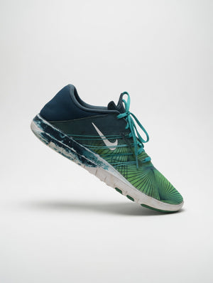 Nike Free Green & Blue Running Shoes