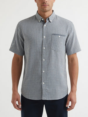 Cedar Wood State Men's Black White Gingham