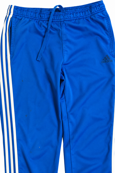 Adidas Blue Cuffed Stripe Track Trousers | XL