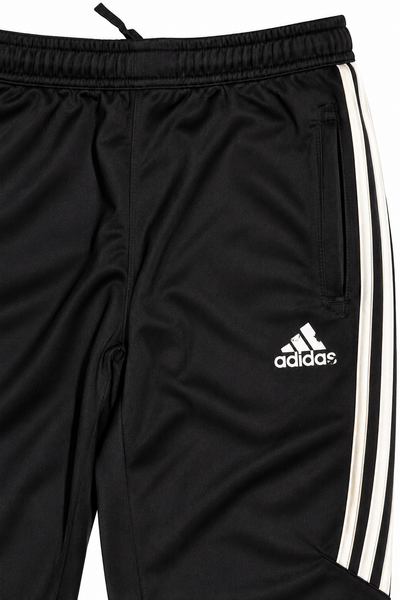Adidas Black White Stripe Track Trousers | Large