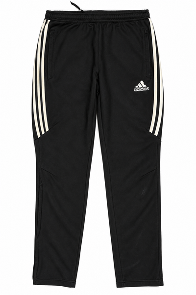 Adidas Black White Stripe Track Trousers | Large