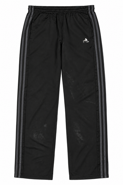 Adidas Black Tonal Stripe Track Trousers | Large