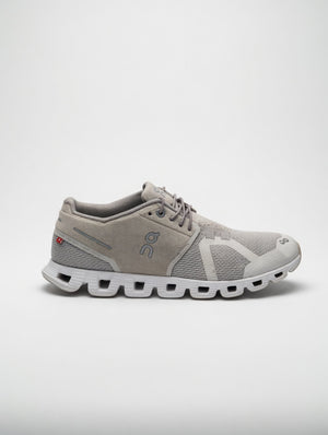 On Cloud Beige Grey Running Shoes