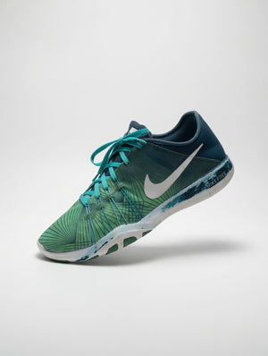 Nike Free Green & Blue Running Shoes