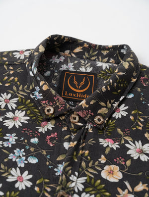 LuxHide Men's Floral Short Sleeve
