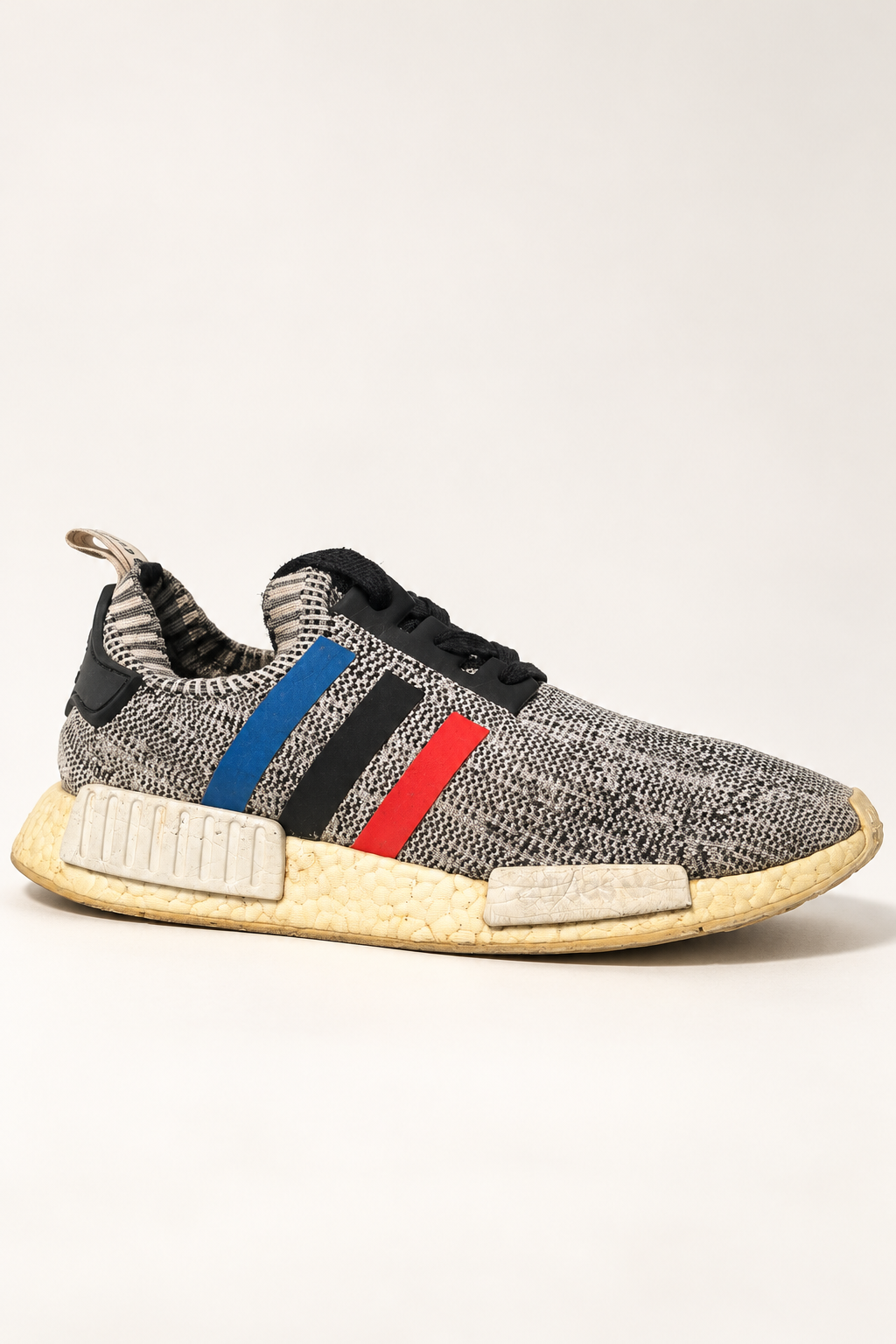 Adidas Tricolour Stripe Knit Sneakers, UK 9