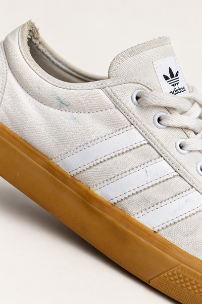 Adidas White Gum Sole Sneakers, UK 10.5