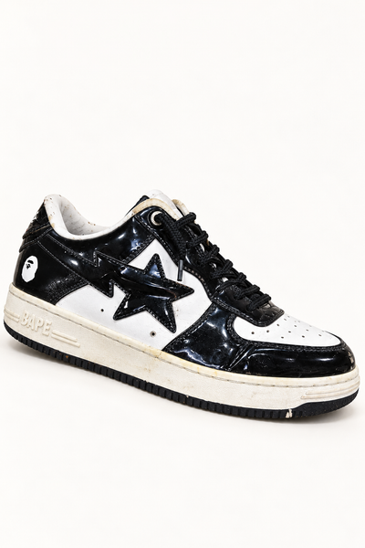 BAPE Black White Star Sneakers, UK 9