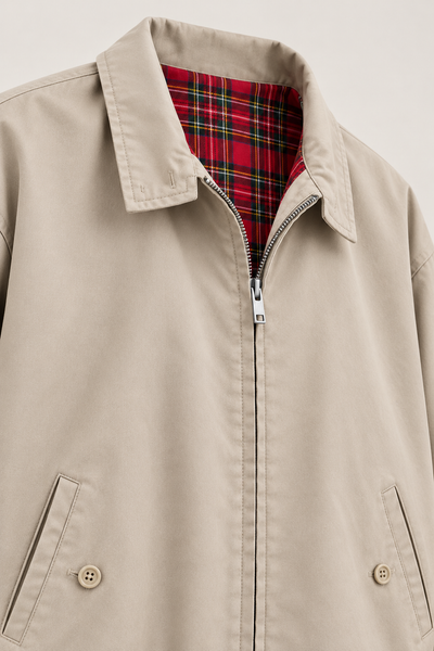 Beige Harrington Jacket, Large