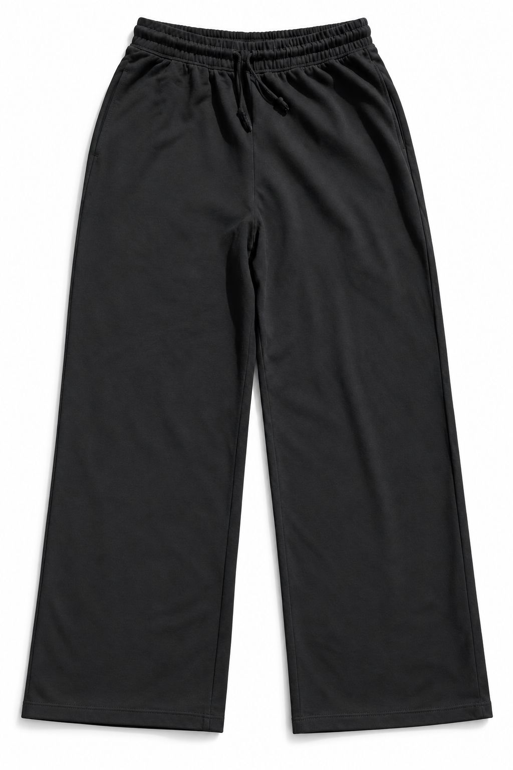 Black Baggy Drawstring Trousers | Large