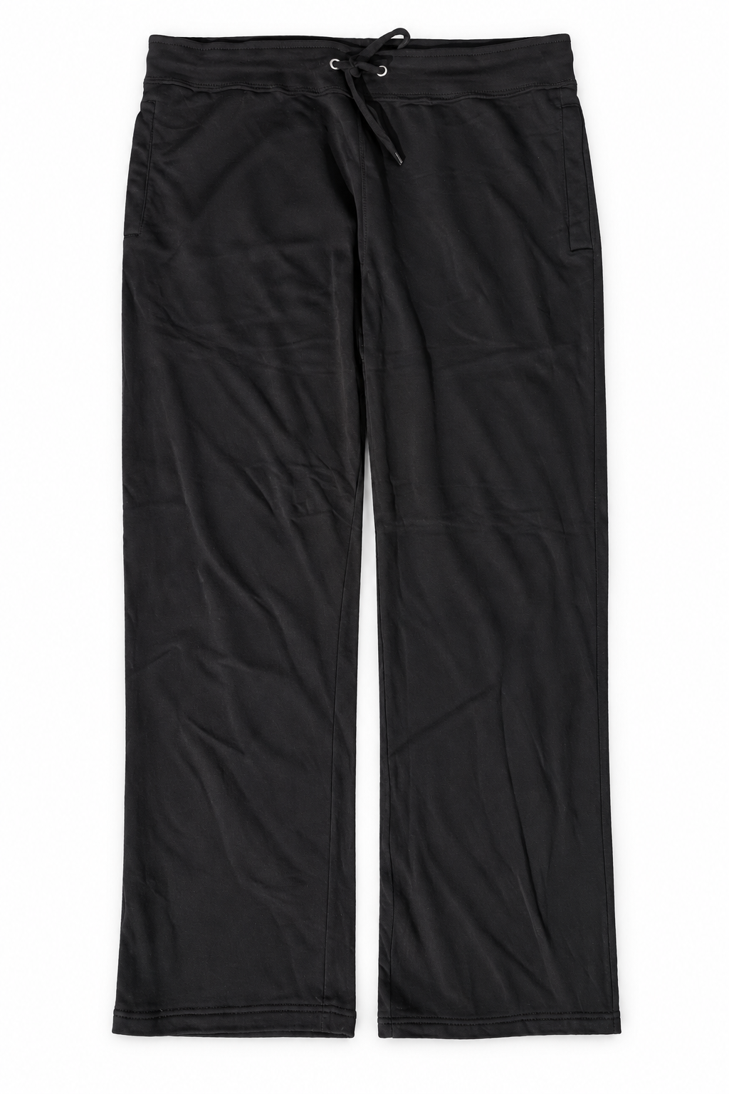 Black Baggy Drawstring Trousers | XL