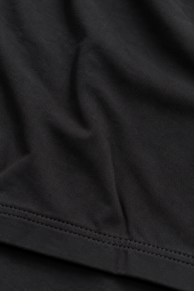 Black Baggy Elastic Waist Trousers | Medium