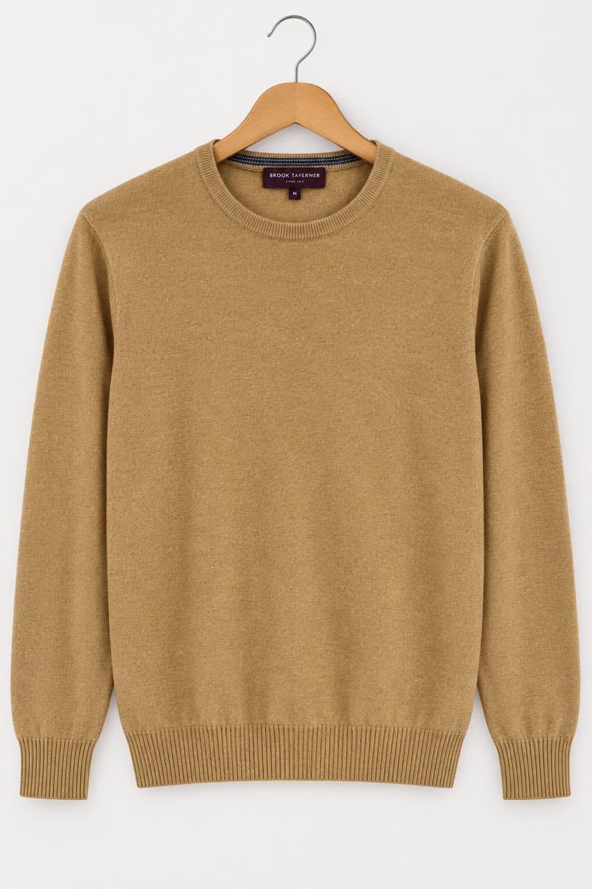 Brook Taverner Skin Crew Neck Sweater, Medium