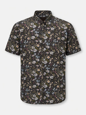 LuxHide Men's Floral Short Sleeve