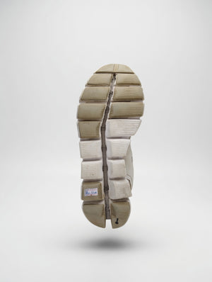 On Cloud Beige Grey Running Shoes