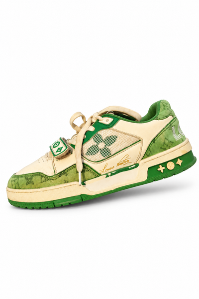 Louis Vuitton Green Sneakers, UK 9
