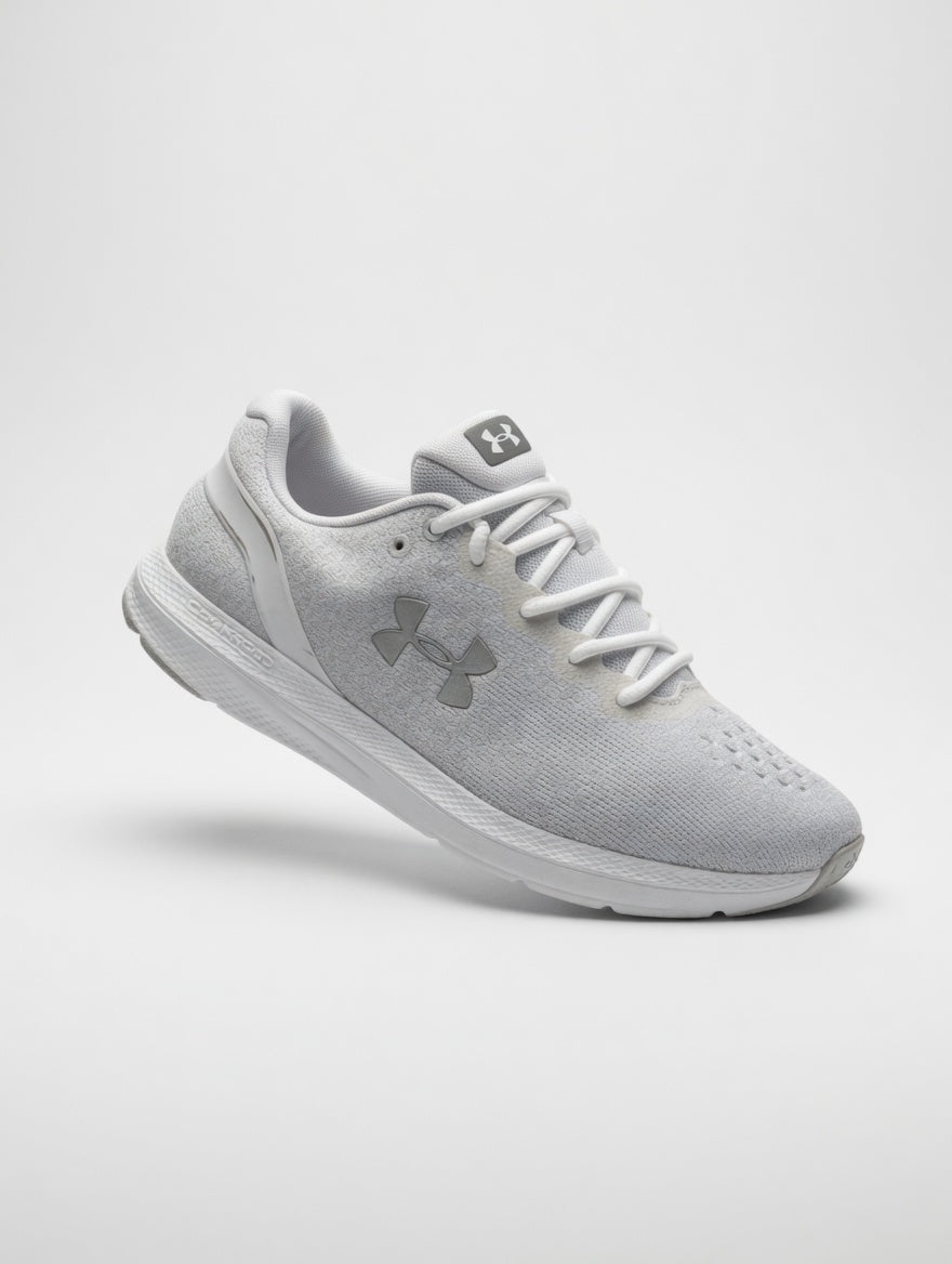 Under Armour White Charged Running Shoes