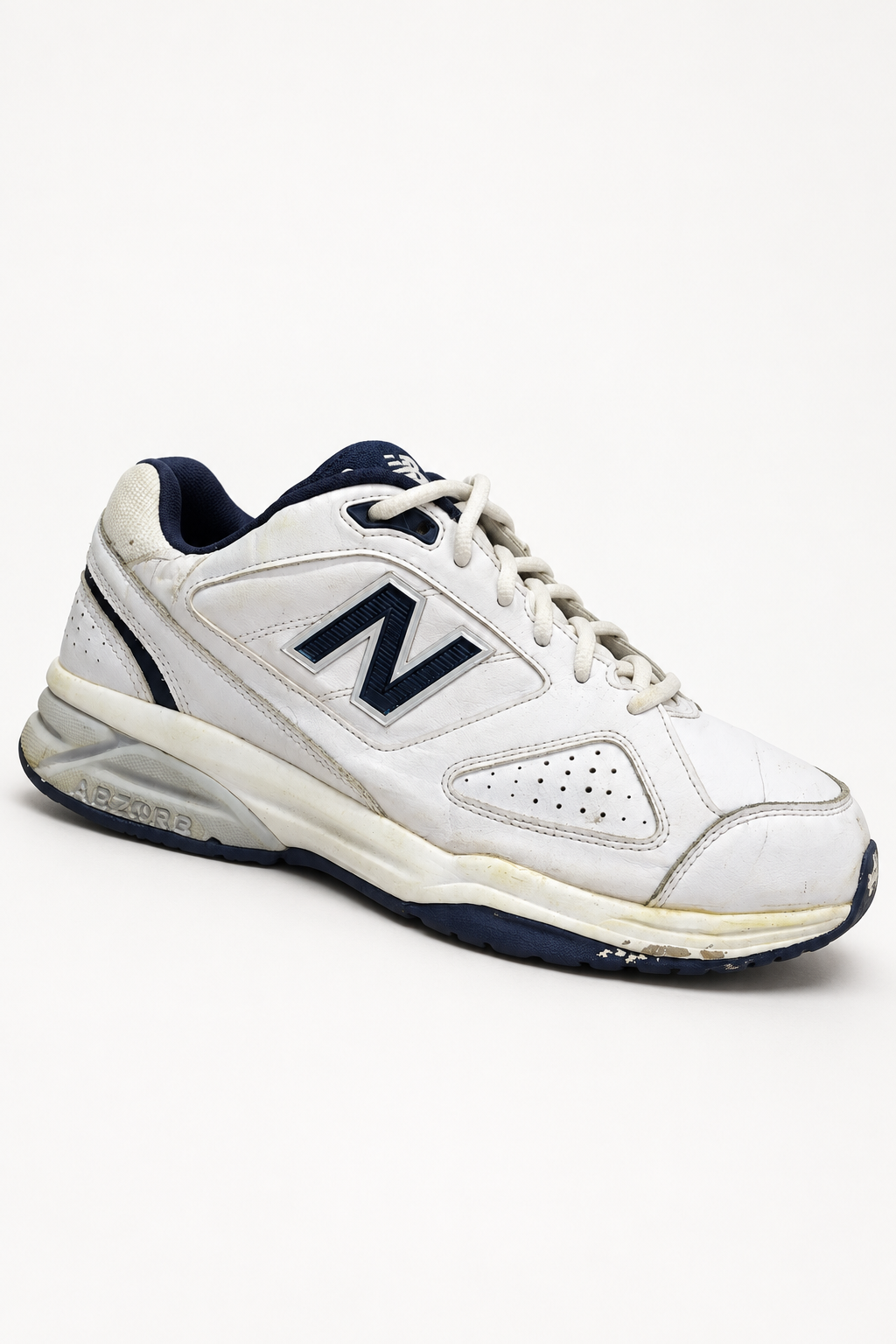 New Balance White Navy Trainers, UK 12