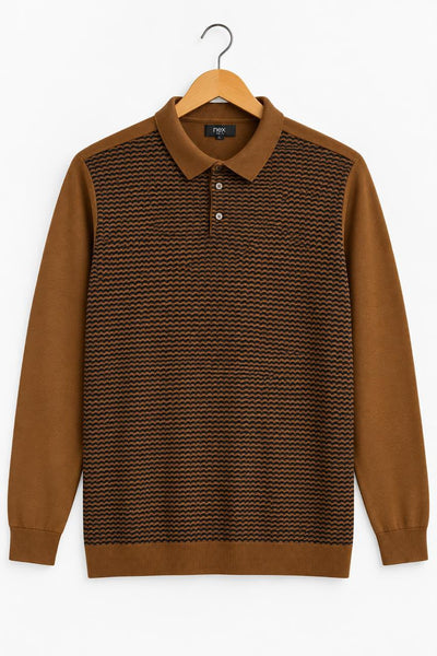 Next Brown Collared Sweater, Large
