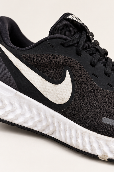 Nike Black Mesh Running Shoes, UK 7.5