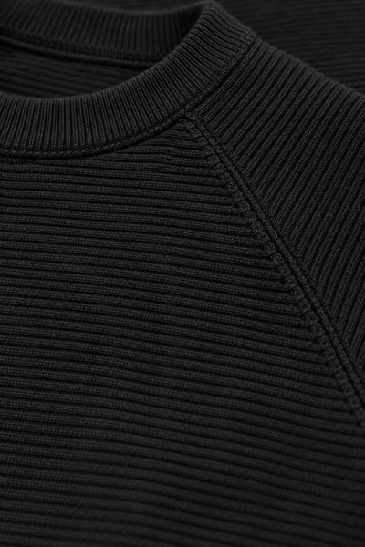 Primark Black Horizontal Ribbed Sweater